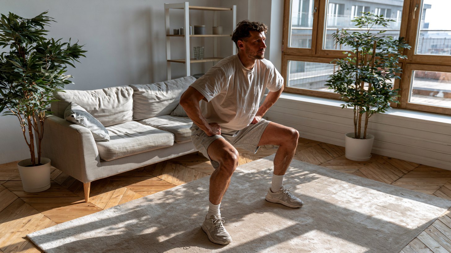 Beginner-friendly home exercise program with simple bodyweight exercises.