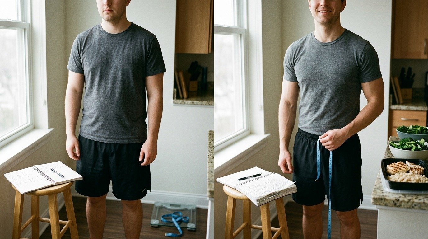Healthy progress during an 8 week weight loss plan.
